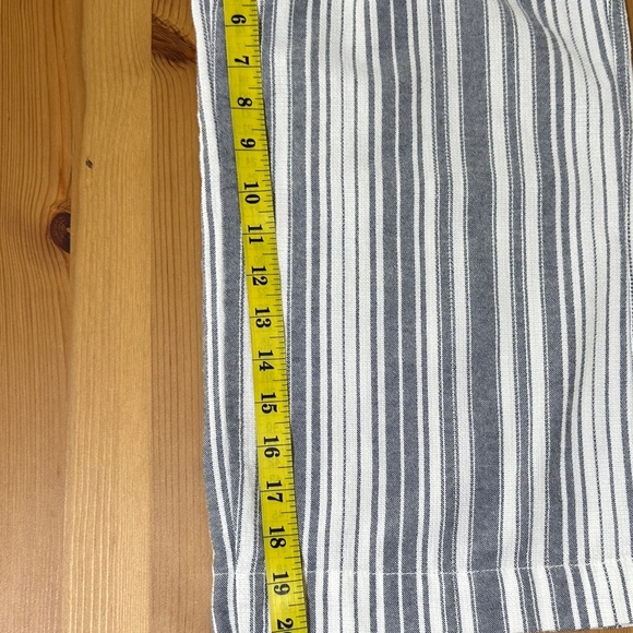 SANCTUARY | Blue White Striped Belted Waist Straight Leg Crop Pants - Picture 9 of 9